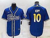 Los Angeles Rams 10 Cooper Kupp Blue Men's Stitched Cool Base Nike Baseball Jersey,baseball caps,new era cap wholesale,wholesale hats
